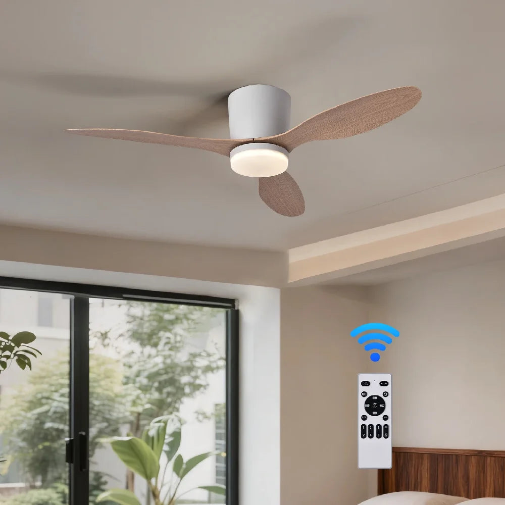 Ventilatore da soffitto 3 pale con luce 3 colori e timer – dettaglio 2