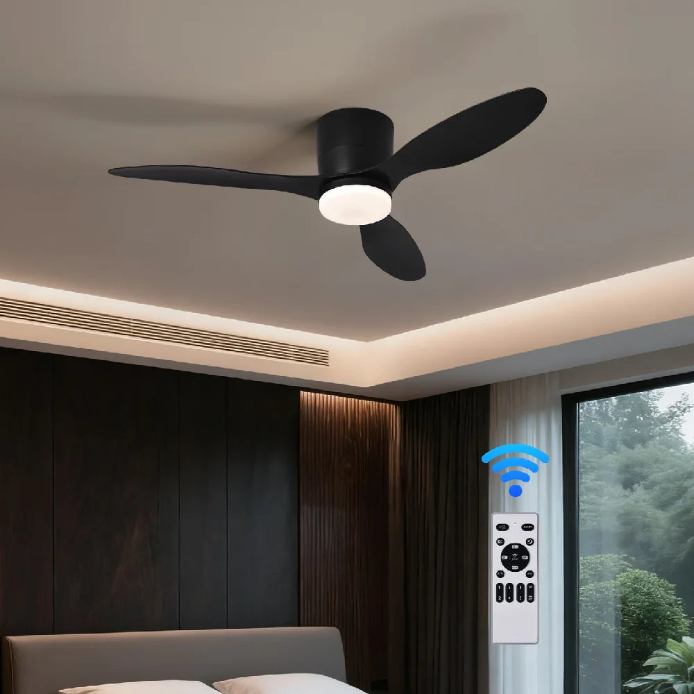 Ventilatore da soffitto 3 pale con luce 3 colori e timer – dettaglio 3