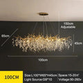 Lampadario moderno di lusso a soffitto in cristallo Lampada a sospensione a led Sala da pranzo Soggiorno Camera da letto Decorazioni per la casa Lampada da parete Lampada a sospensione