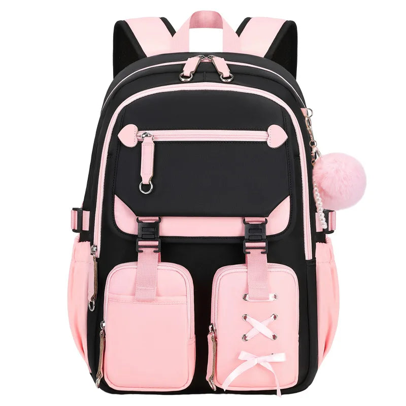 Zaino scolastico per ragazze con scomparto porta laptop, 45 cm