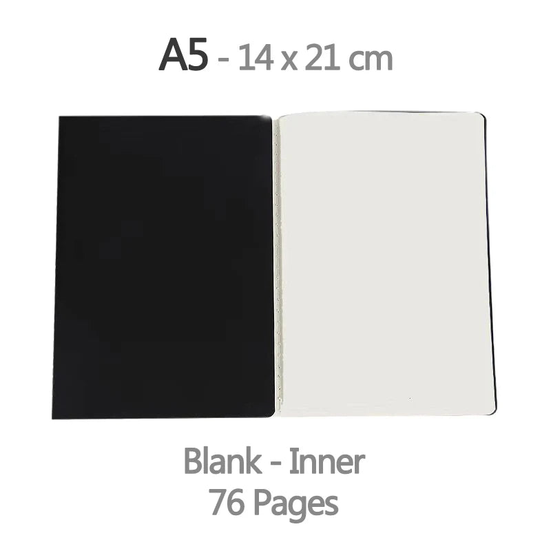 Quaderno vintage A5 da 38 fogli, liscio, a righe o a quadretti – foto 6