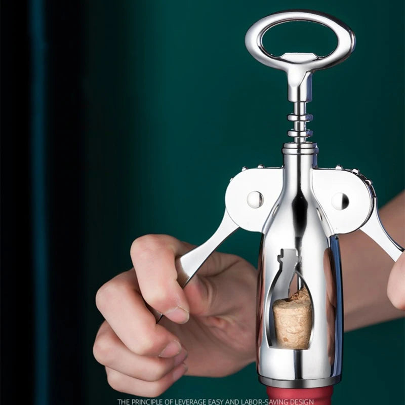 Apribottiglie e Apriscatole Manuale in Acciaio Inox