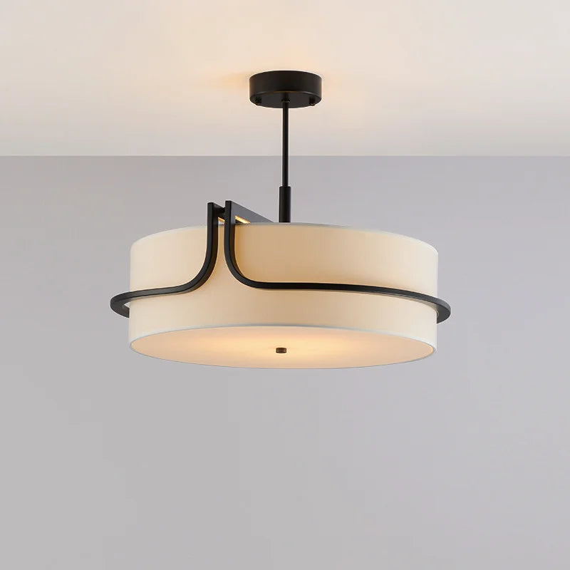 Lampadario a sospensione in tessuto, D55 o D65 cm – dettaglio 2