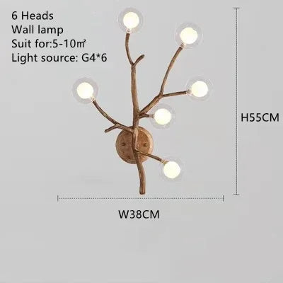 Lampadario a rami LED, da 8 a 20 luci o applique – dettaglio 14