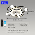 Ventilatore da soffitto a pale retrattili con luce, stile nordico – dettaglio 15