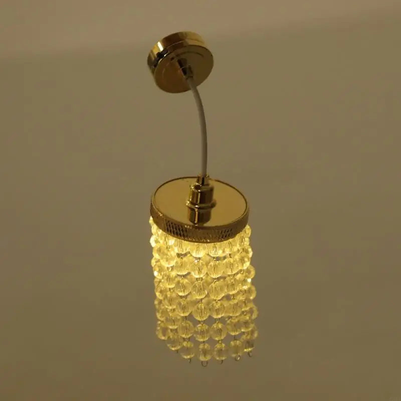 Lampadario in miniatura per case delle bambole, oro o argento – dettaglio 5