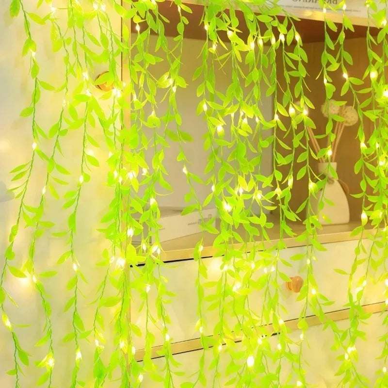 Catena luminosa a foglie, LED a batteria, da 2 a 10 m – dettaglio 2