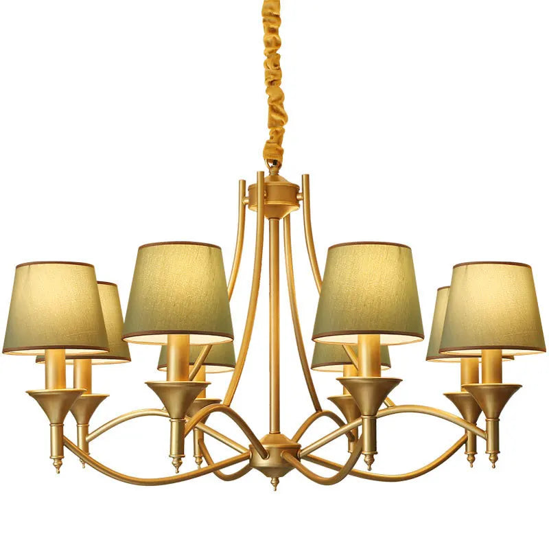 Lampadario vintage in metallo, da 3 a 10 luci – dettaglio 5
