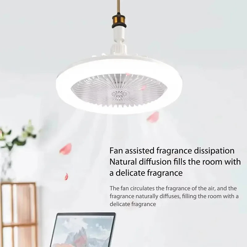 Lampade da soffitto 2 in 1 Base E27 regolabile a 3 velocità Dimmerabile infinitamente per soggiorno Camera da – foto 2