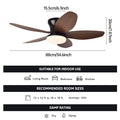 Ventilatore da soffitto 5 pale a incasso, stile mid-century – dettaglio 11