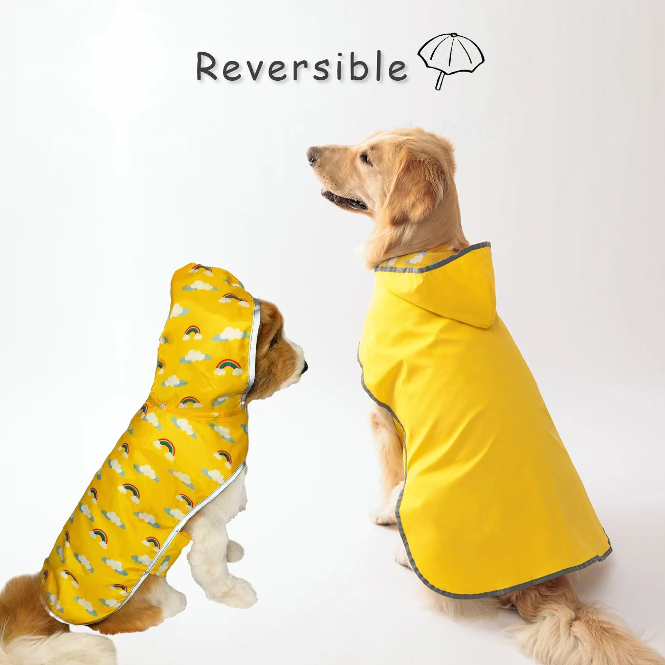 Impermeabile per cani a doppio strato, dalla XS alla 5XL – dettaglio 2
