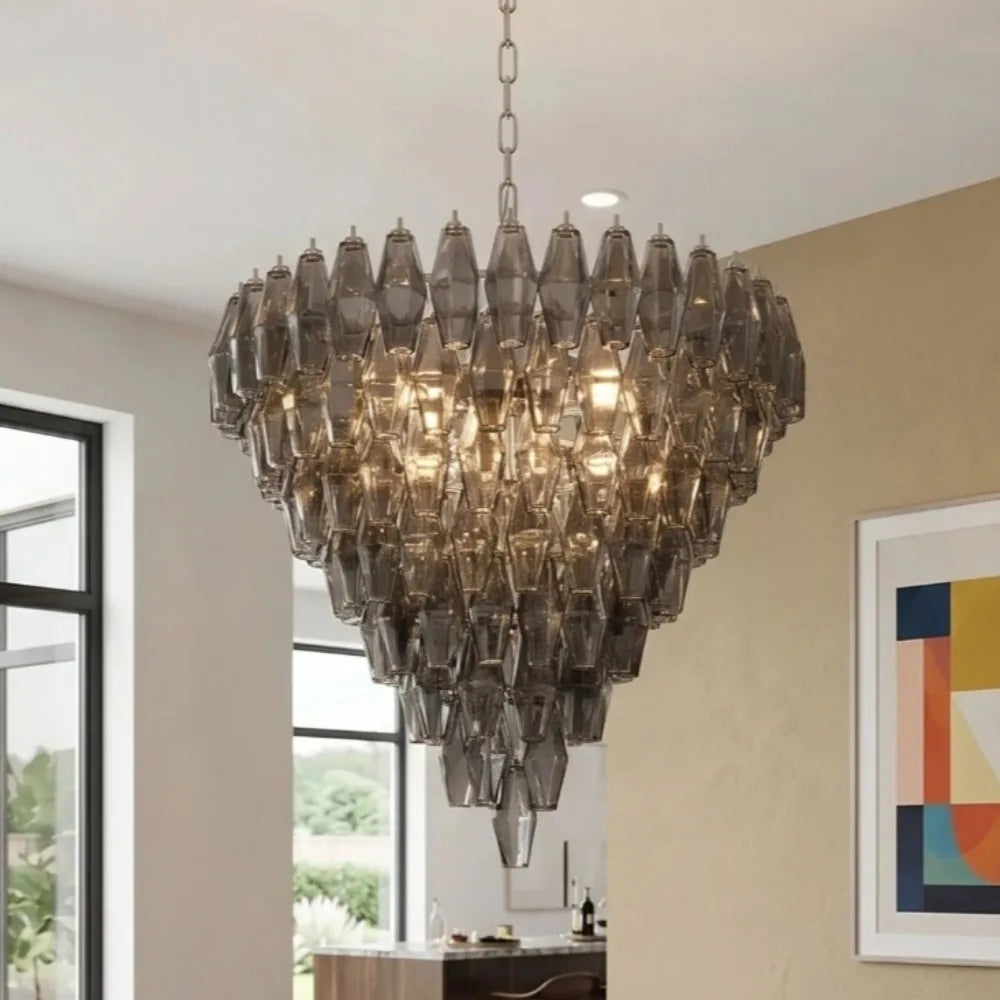Lampada a sospensione in vetro di Murano, da 50 a 100 cm