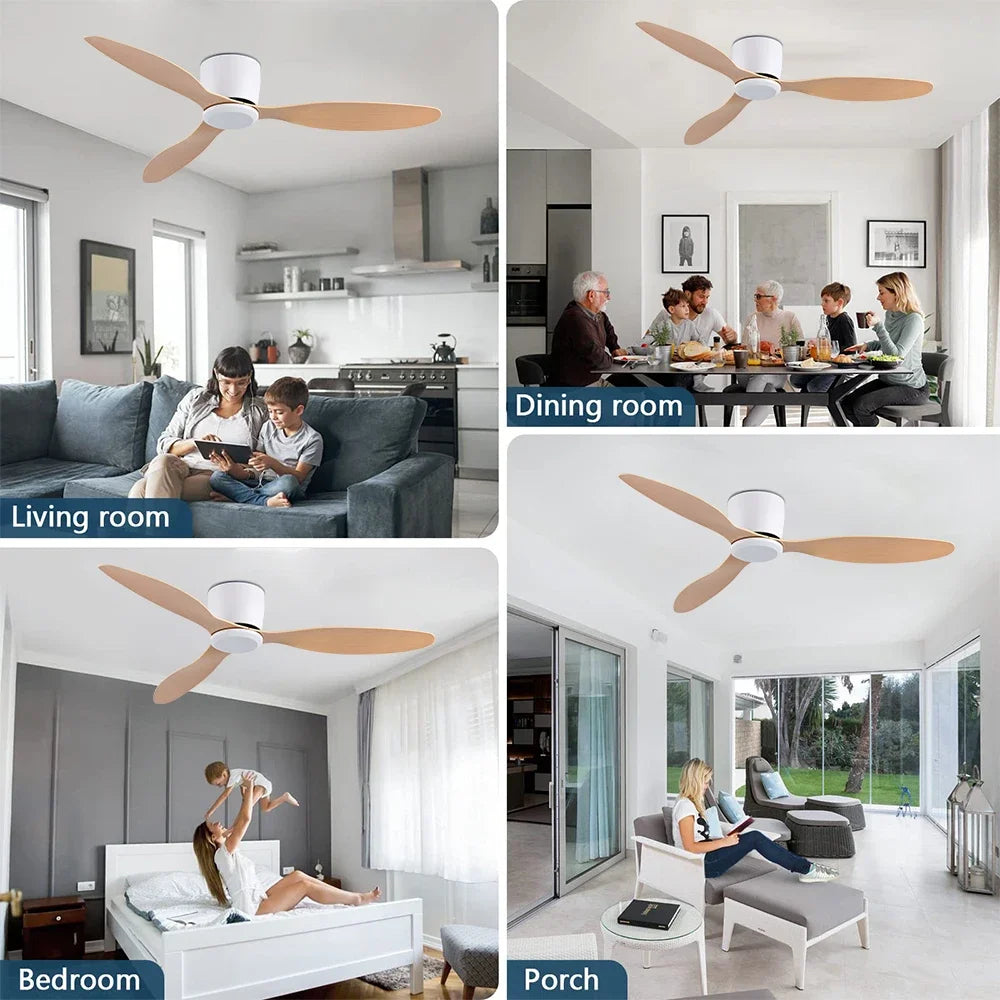 Ventilatore da soffitto motore DC da 42 o 52 pollici, senza luce – dettaglio 4