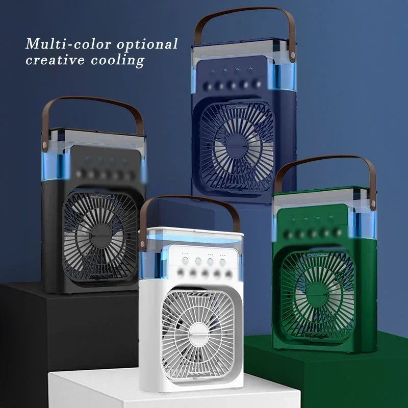 Ventilatore da scrivania USB con nebulizzatore e luce LED – dettaglio 5