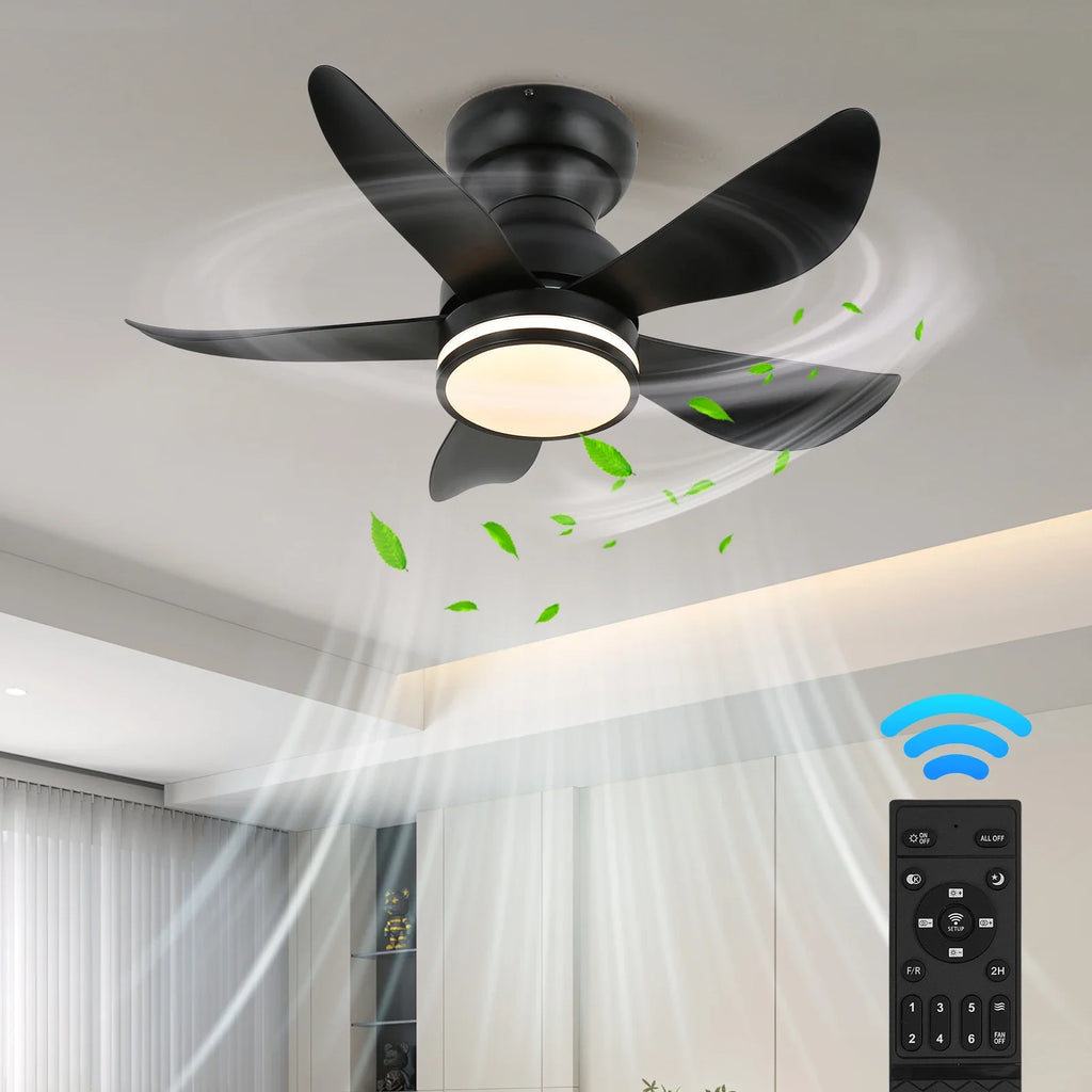 Lampadario con ventilatore e luce LED RGB, da 29 a 52 pollici – dettaglio 3