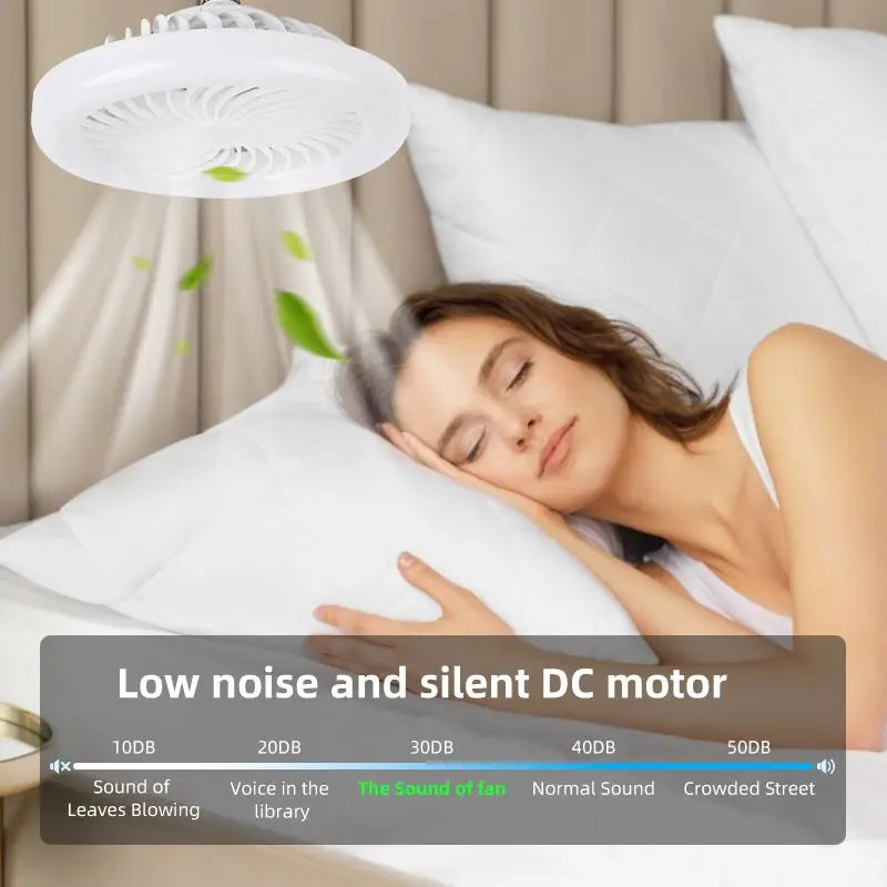 Ventilatore Plafoniera Telecomando Dimmerabile Ventilatore Da Soffitto A LED Con Luci E27 24W/30W/40W/80W Per – foto 6