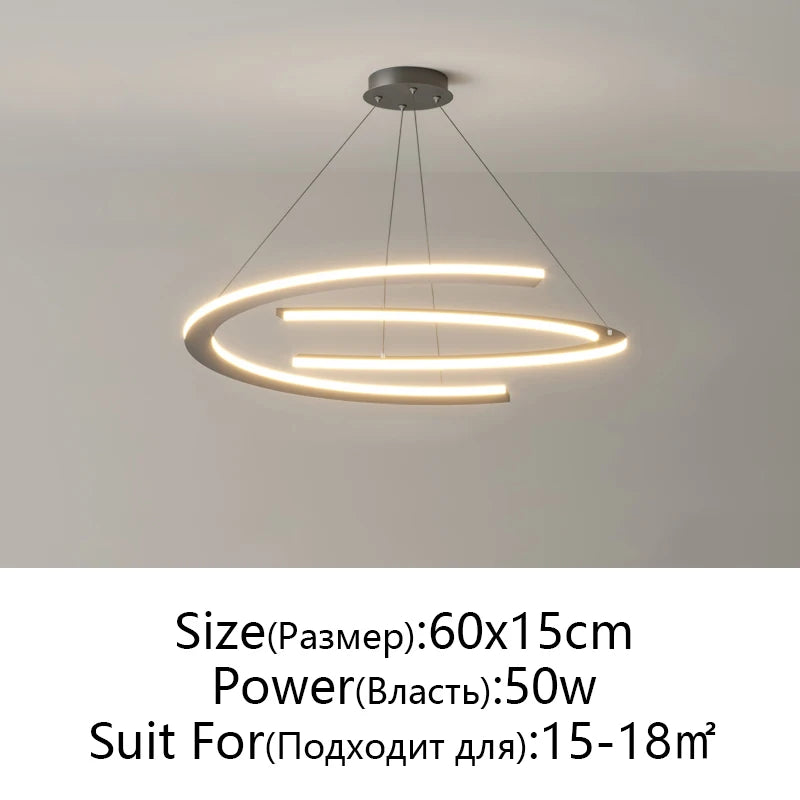 Lampada a sospensione dimmerabile 60 o 80 cm, nera o bianca – dettaglio 6
