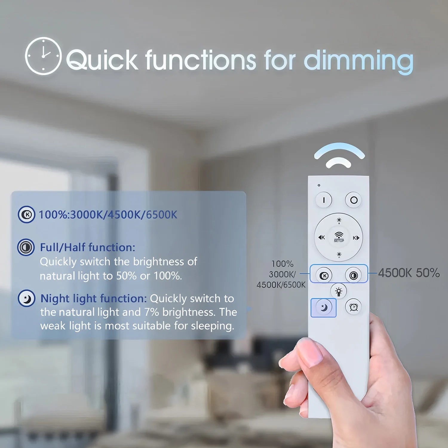 Lampadario Nordico di Lusso con Telecomando e Dimmer
