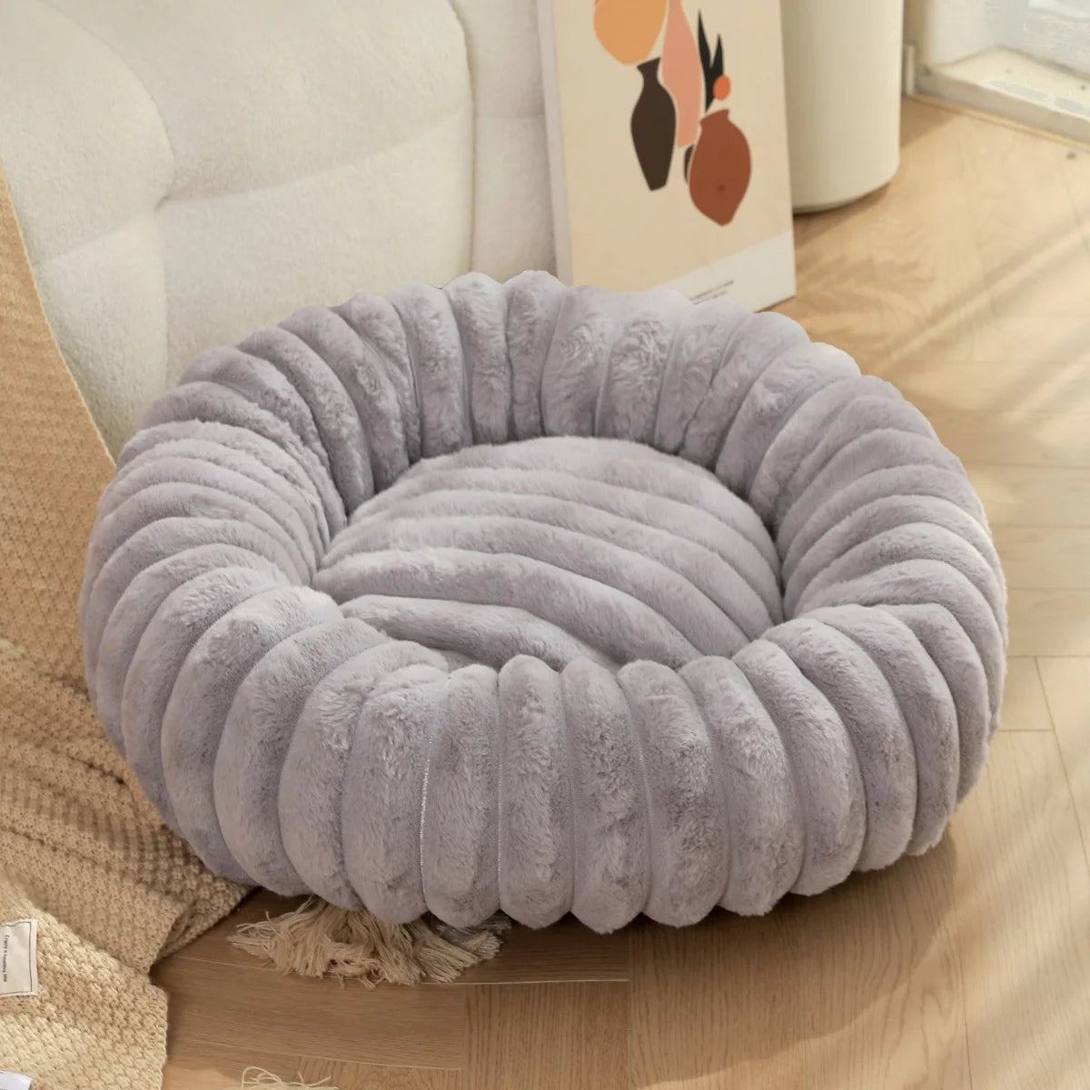 Letto rotondo lavabile per cani e gatti, da 40 a 90 cm – dettaglio 11