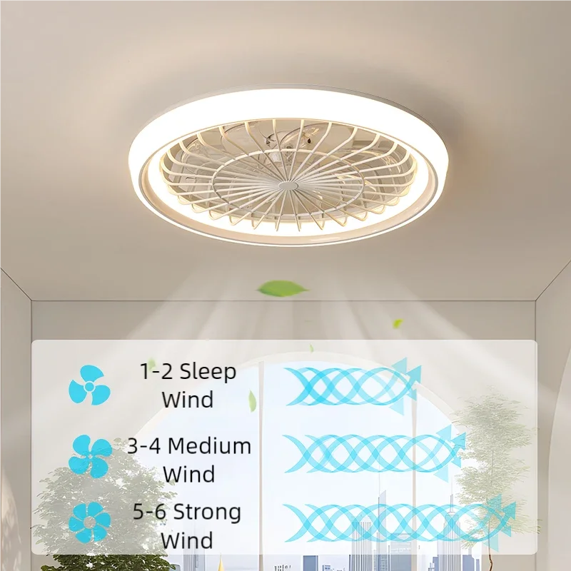 Nuovo ventilatore a soffitto luce soggiorno camera da letto moderna e semplice casa intelligente telecomando – foto 3