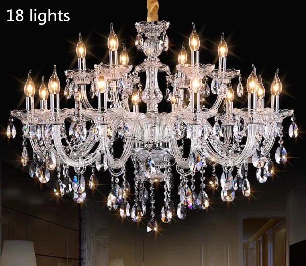 Lampadario in cristallo trasparente, da 6 a 15 luci – dettaglio 6
