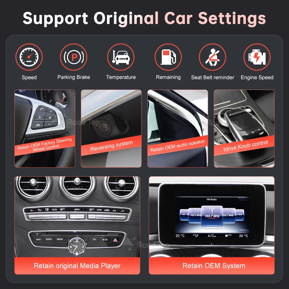 Display CarPlay e Android Auto per Mercedes, 10,25 o 12,3 pollici – dettaglio 4