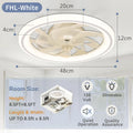 Ventilatore da soffitto smart 6 velocità con luce dimmerabile – dettaglio 7