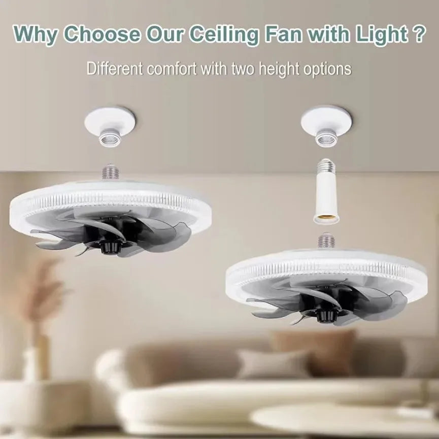 Ventilatore da soffitto moderno a LED con vento forte e silenzioso oscuramento remoto ventilatore da soffitto – foto 2