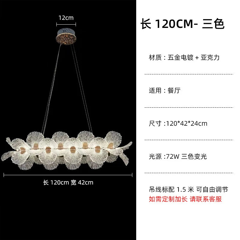 Lampada a sospensione LED a fiore, 50 o 60 cm – dettaglio 12