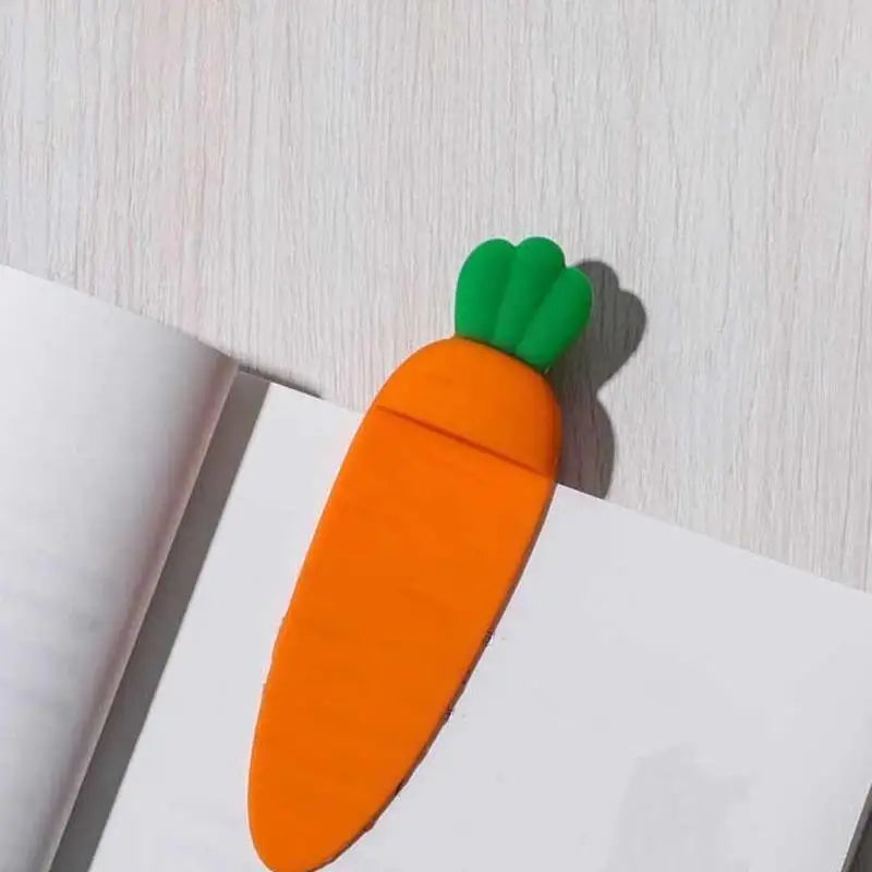 Segnalibro a forma di carota in plastica, set fino a 10 pezzi