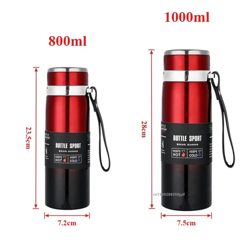 Borraccia termica in acciaio inox, 800 o 1000 ml – dettaglio 1