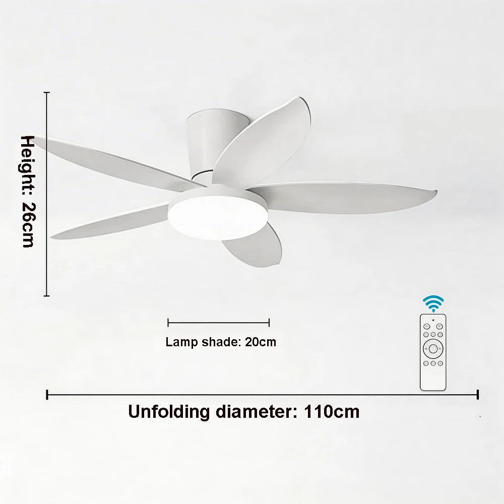 Ventilatore da soffitto con luce, 3 o 5 pale, da 65 a 110 cm – dettaglio 9