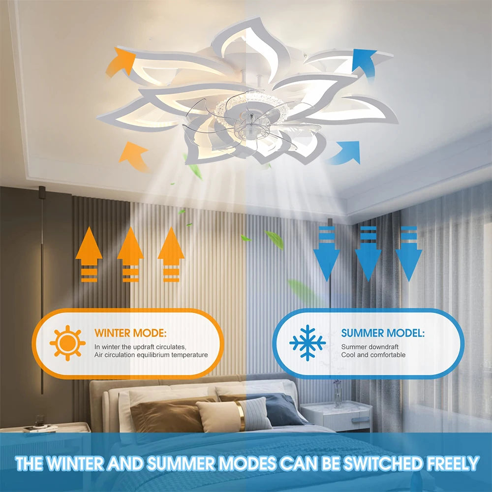 Ventilatore da soffitto di nuovo stile luce moderna del ventilatore a LED 92W ventilatore da soffitto con – foto 5