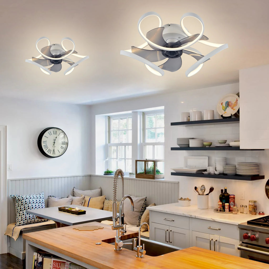 Ventilatore da Soffitto con Luce e Telecomando APP