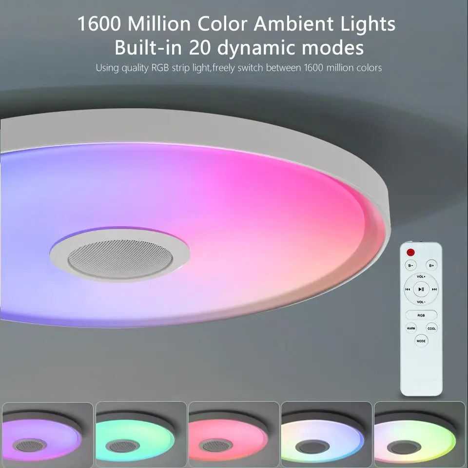 Plafoniera Moderna a LED RGB con Telecomando e APP