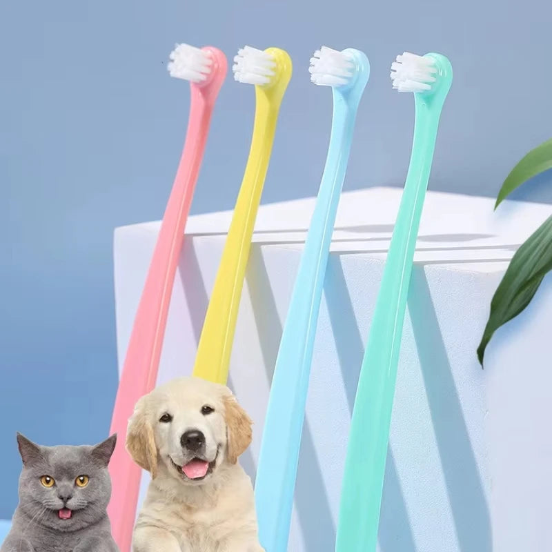 Spazzolini da denti per cani e gatti, set da 1, 4 o 8 pezzi – dettaglio 3