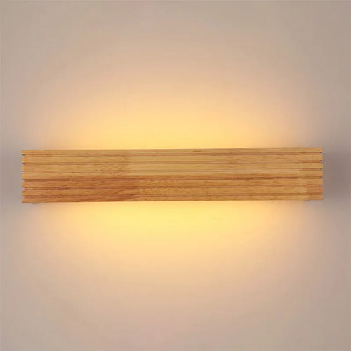 Applique da parete a LED in legno per camera e soggiorno – foto 2