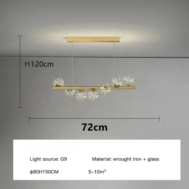 Lampadario a soffitto nordico per soggiorno cucina lampada da ufficio apparecchio di illuminazione a – foto 8