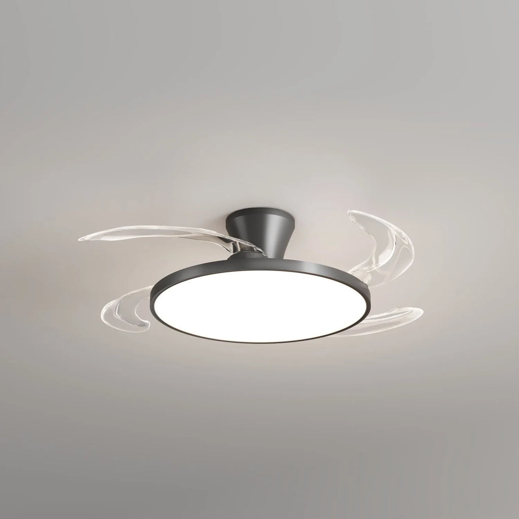 Ventilatore da soffitto sottile con luce LED e pale pieghevoli – dettaglio 2