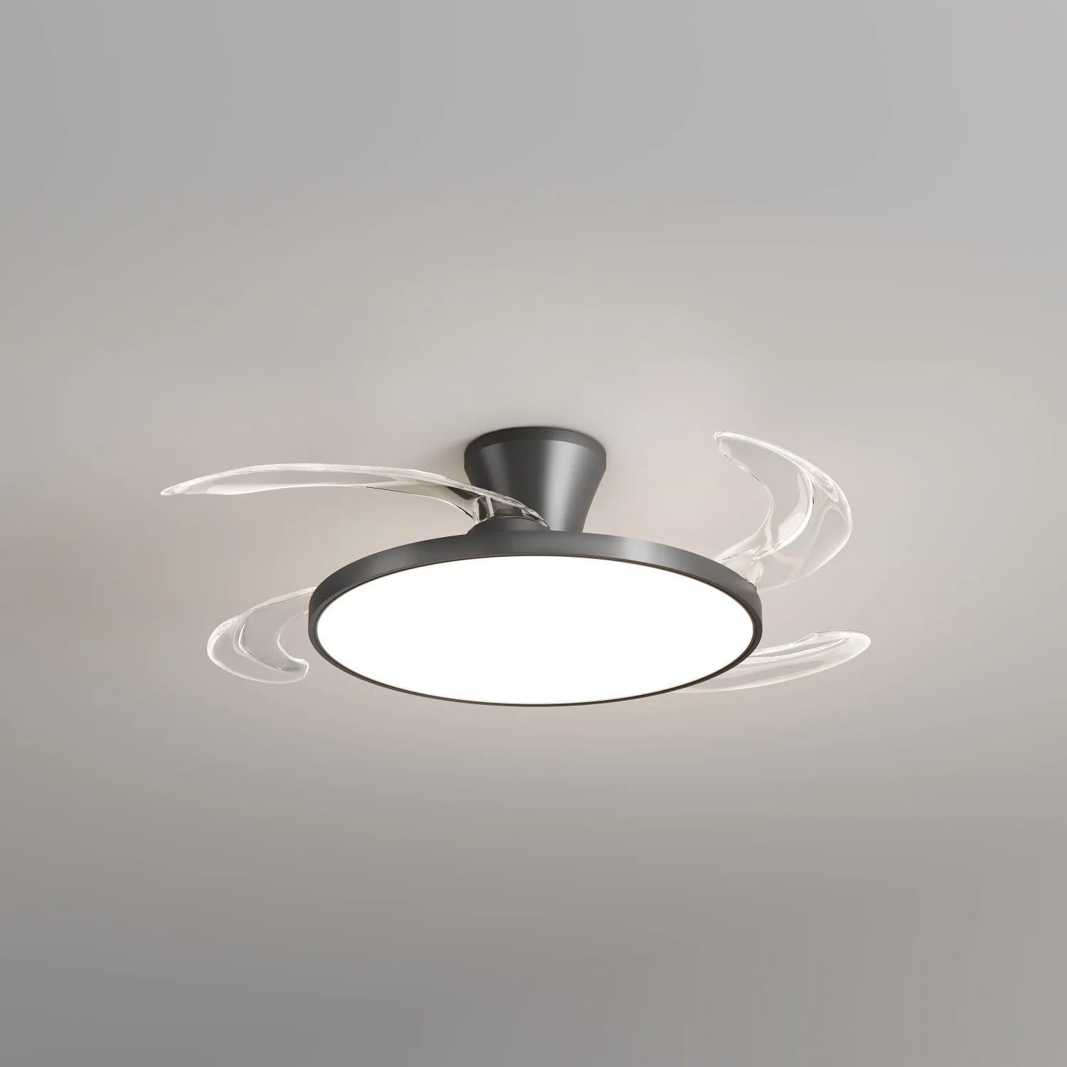 Ventilatore da soffitto sottile con luce LED e pale pieghevoli – dettaglio 2