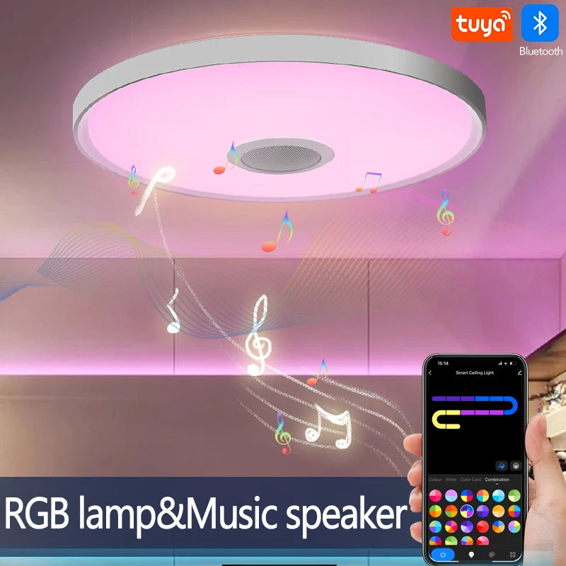 Plafoniera Moderna a LED RGB con Telecomando e APP
