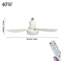 Ventilatore Plafoniera Telecomando Dimmerabile Ventilatore Da Soffitto A LED Con Luci E27 24W/30W/40W/80W Per – foto 9