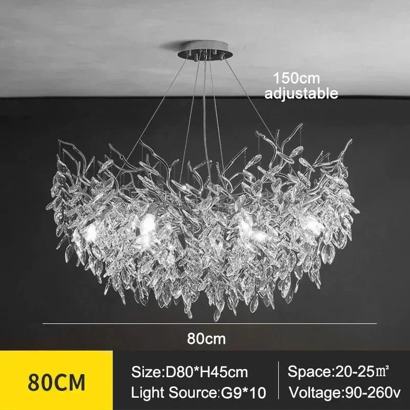 Lampadario moderno di lusso a soffitto in cristallo Lampada a sospensione a led Sala da pranzo Soggiorno Camera da letto Decorazioni per la casa Lampada da parete Lampada a sospensione