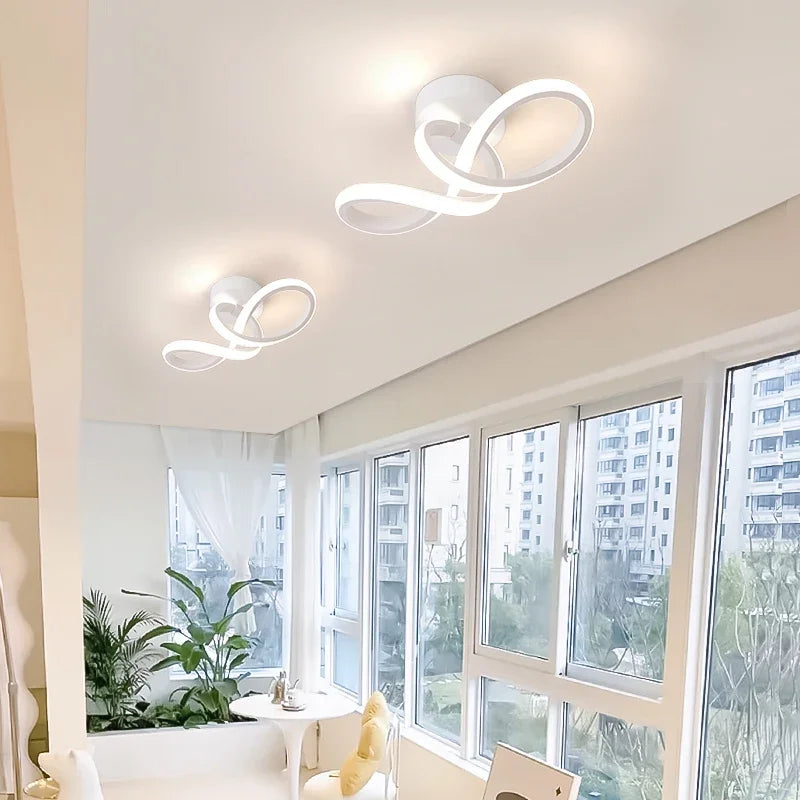 Plafoniere per corridoio a LED Lampadario moderno Lampada a tre colori Lampade minimaliste per camera da – foto 4
