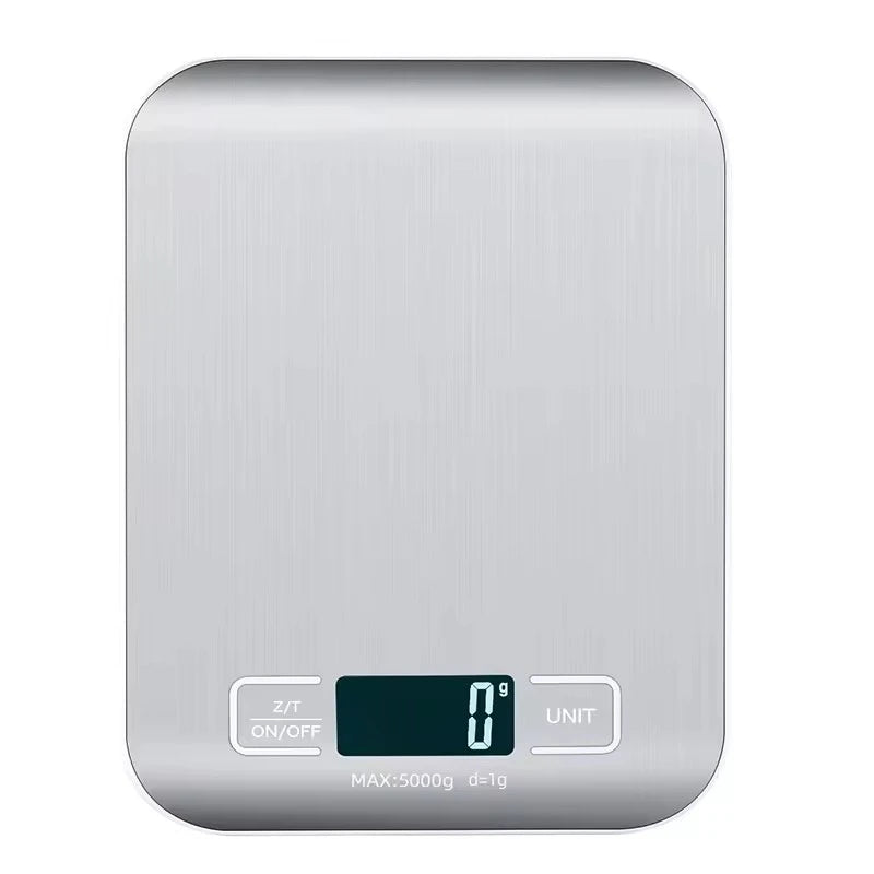 Bilancia da cucina digitale 5 kg/1 g in acciaio, display LED – dettaglio 6