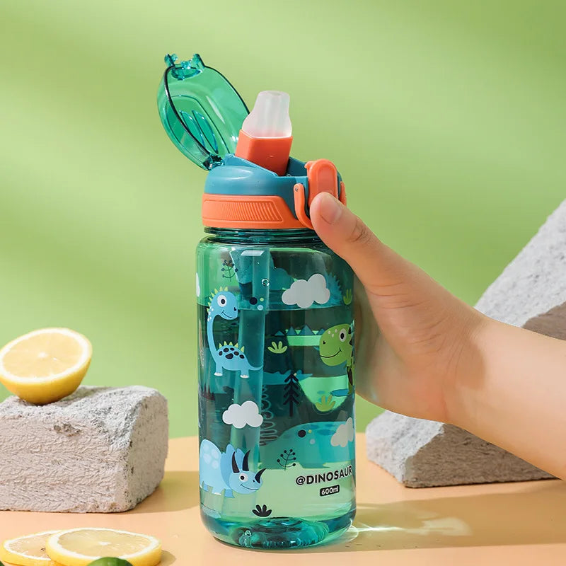Borraccia per Bambini con Cannuccia e Blocco di Sicurezza