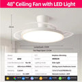 Ventilatore da soffitto slim con pale pieghevoli e luce LED – dettaglio 6