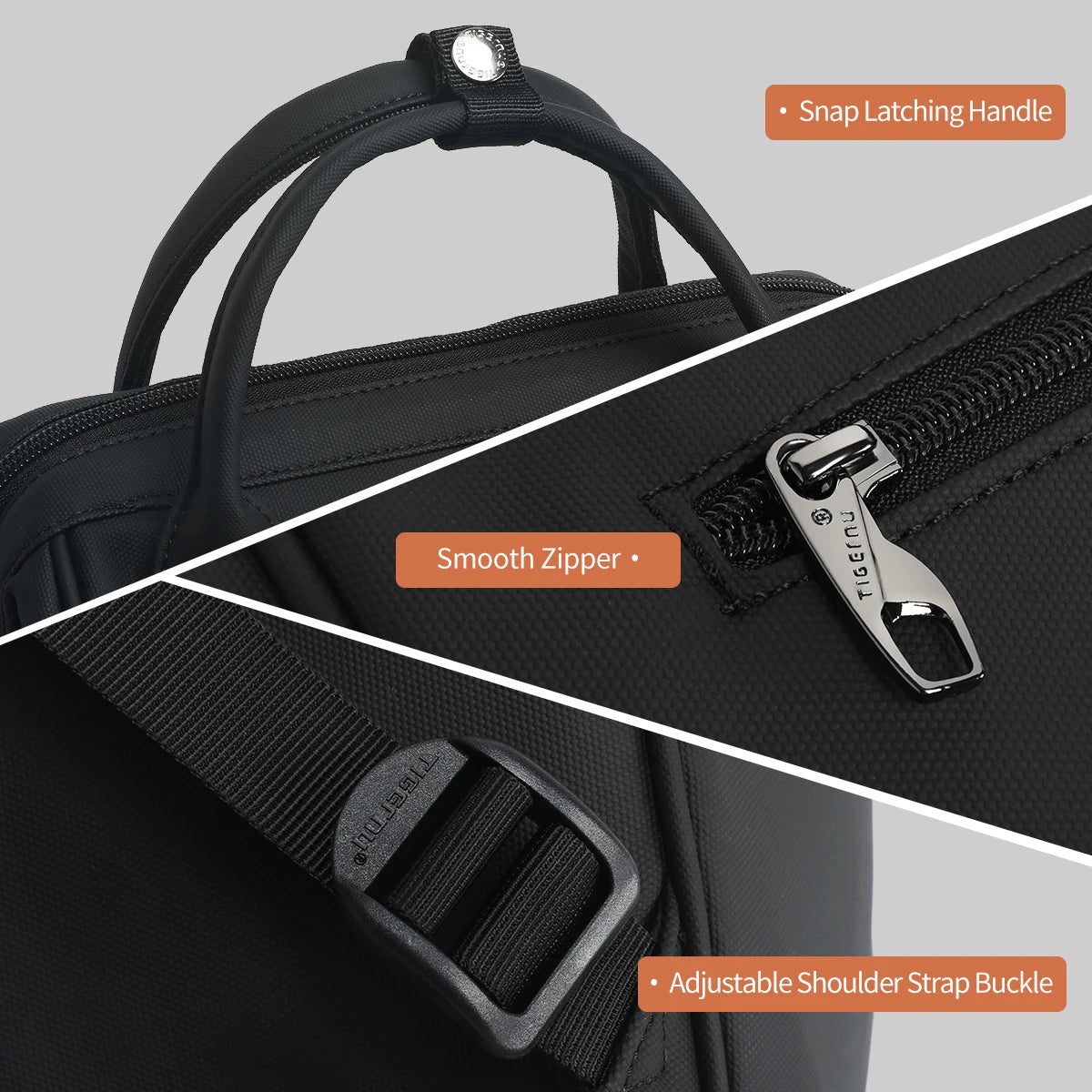 Zaino da viaggio in tessuto antispruzzo per laptop 14 e 15,6 – dettaglio 4