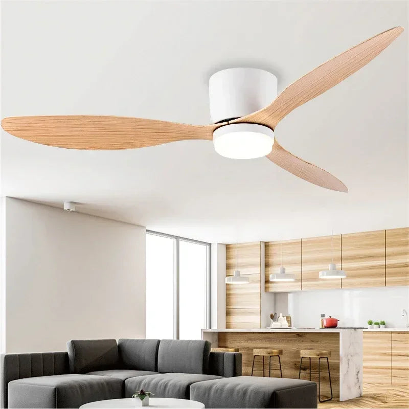 Luci moderne per ventilatori da soffitto a LED, luci decorative da pavimento basso con telecomando – foto 6
