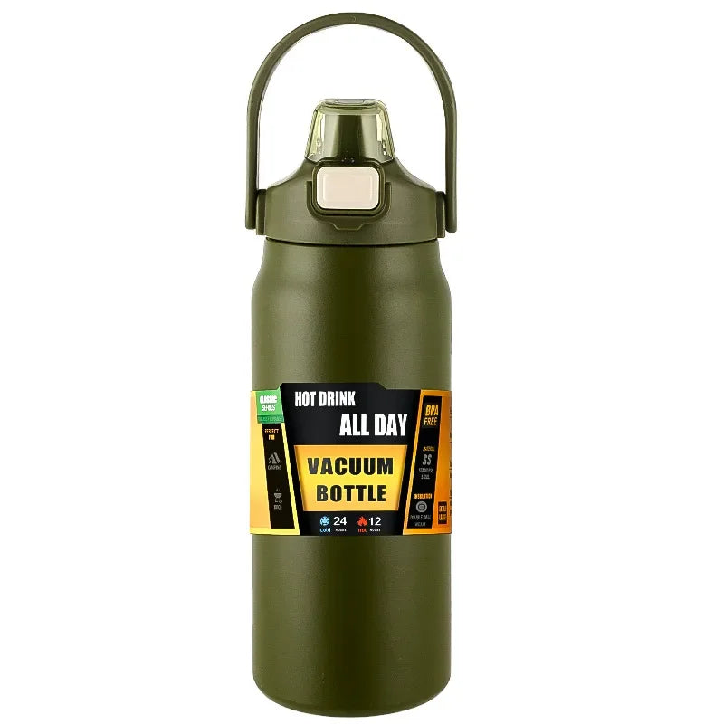 Borraccia termica acciaio inox 304 con cannuccia, 800-1500 ml – dettaglio 10
